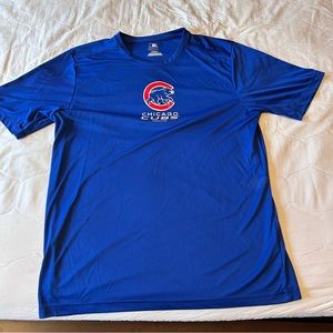 Chicago Cubs dry fit shirt, blue, size XL, xlarge baseball, tshirt short sleeve